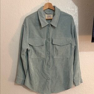 Ashley By 26 International Light Blue Corduroy Utility Jacket